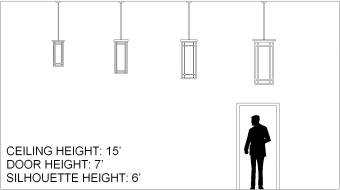 SQUARE pendant Scale