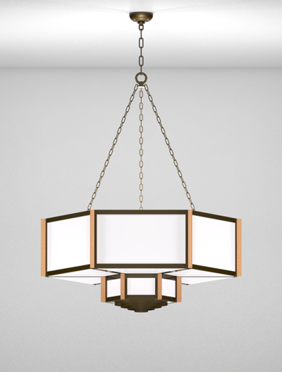 Hampton Series 2-Tier Large Pendant Church Lighting Fixture in Duranodic 313 Finish