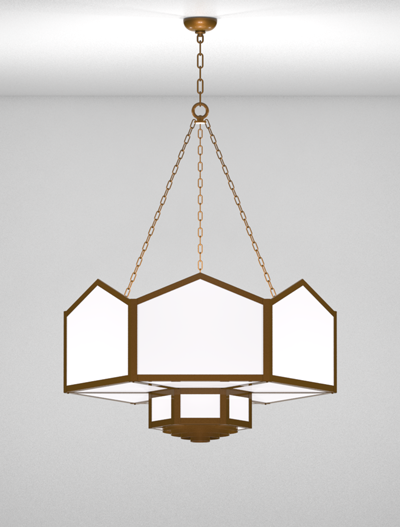 Hammond Series 2-Tier Large Pendant Church Lighting Fixture in Nu Bronze Finish