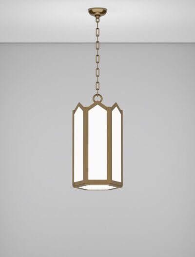 Hammond Series Intermediate Pendant Church Lighting Fixture in Medium Bronze Finish