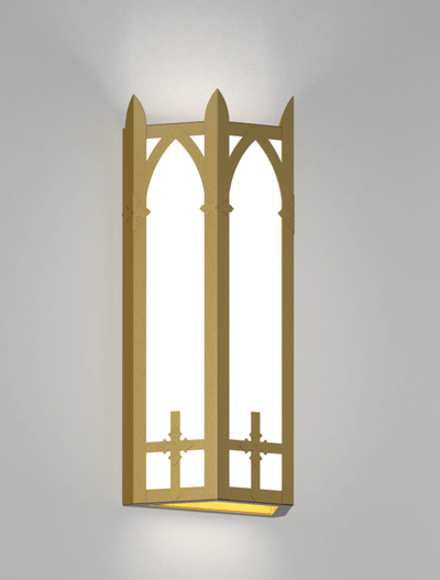 Ipswich Series Wall Sconce Church Lighting Fixture in California Gold Finish