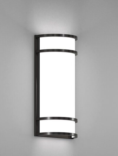 Los Angeles Series Wall Sconce Church Lighting Fixture in Semi-Gloss Black Finish