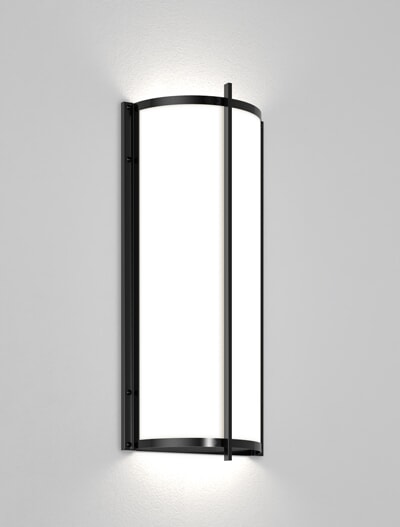 Lincoln Series Wall Sconce Church Lighting Fixture in Semi-Gloss Black Finish