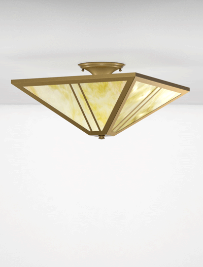 Oak Park Series Ceiling Mount Church Lighting Fixture in Roman Gold Finish