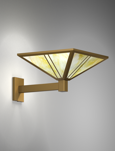 Oak Park Series Wall Bracket Church Lighting Fixture in Roman Gold Finish