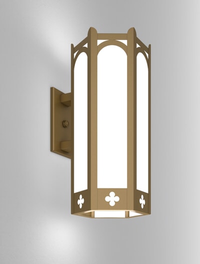 Roselle Series Wall Bracket Church Lighting Fixture in Medium Bronze Finish