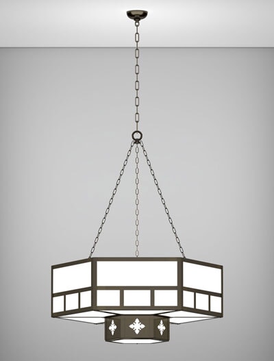 Richmond Series 2-Tier Large Pendant Church Lighting Fixture in Oil Rubbed Bronze Finish