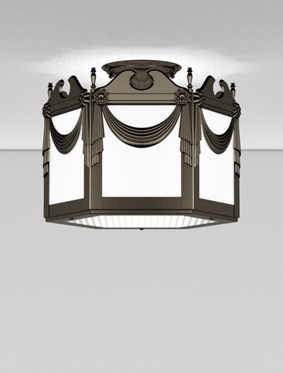 Richmond Series Ceiling Mount Church Lighting Fixture in Oil Rubbed Bronze Finish