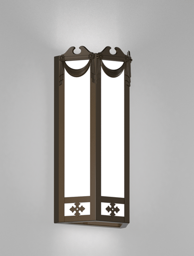 Richmond Series Wall Sconce Church Lighting Fixture in Statuary Bronze Finish
