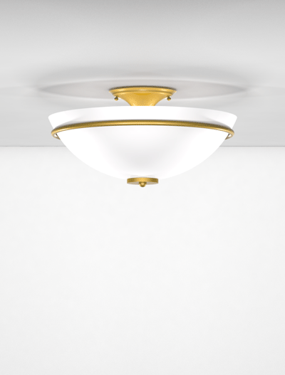 Sacramento Series Ceiling Mount Church Lighting Fixture in California Gold Finish