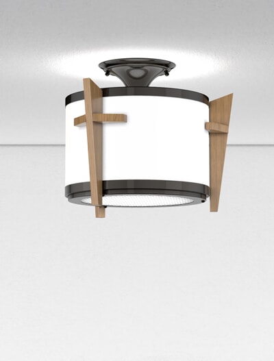 Woodland Series Ceiling Mount Church Lighting Fixture in Duranodic 313 Finish