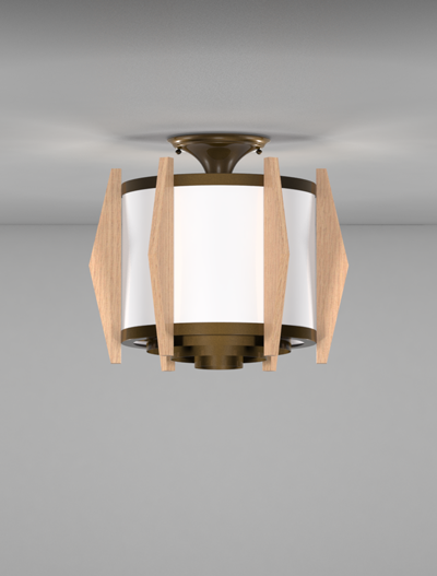 Wichita Series Ceiling Mount Church Lighting Fixture in Oil Rubbed Bronze Finish