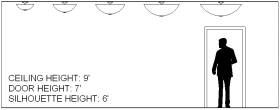 PLAIN BOWL ceiling mount Scale