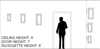SQUARE wall bracket Scale