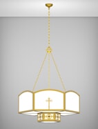 Antioch Series 2-Tier Large Pendant Church Light Fixture