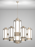 Charleston Series 6-Arm Satellite Pendant Church Light Fixture