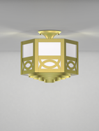 Dover Series Ceiling Mount Church Light Fixture