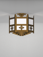 Easton Series Ceiling Mount Church Light Fixture