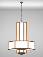 Hampton Series 3-Tier Large Pendant Church Light Fixture