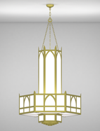 Hagerstown Series 3-Tier Large Pendant Church Light Fixture