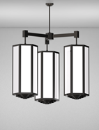 Houston Series 3-Arm Cluster Pendant Church Light Fixture