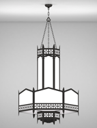 Oxford Series 3-Tier Large Pendant Church Light Fixture