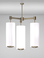 Pasadena Series 3-Arm Cluster Pendant Church Light Fixture