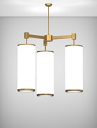 Portland Series 3-Arm Cluster Pendant Church Light Fixture