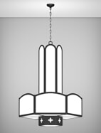Randolph Series 3-Tier Large Pendant Church Light Fixture