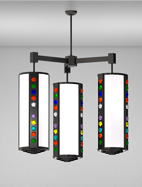 Rockford Series 3-Arm Cluster Pendant Church Light Fixture