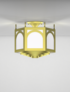 Raleigh Series Ceiling Mount Church Light Fixture