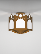 Taos Series Ceiling Mount Church Light Fixture